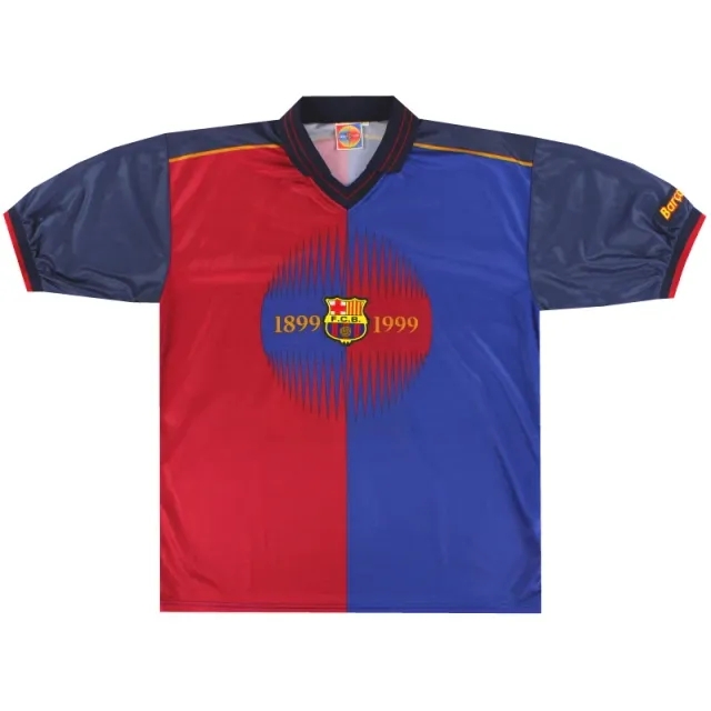 1999-00 Barcelona Centenary Fan Home Shirt Luis Enrique #21 *As New* XL - Barcelona / As New / XL