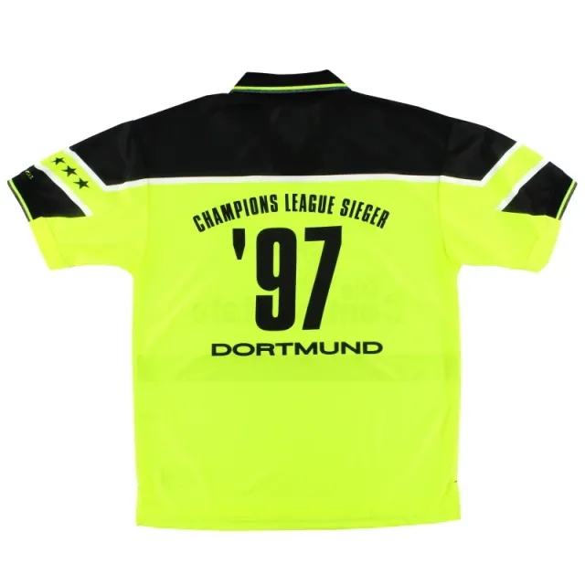 1997 Borussia Dortmund Nike 'Champions League Sieger' Home Shirt L - Dortmund / Very good / Large
