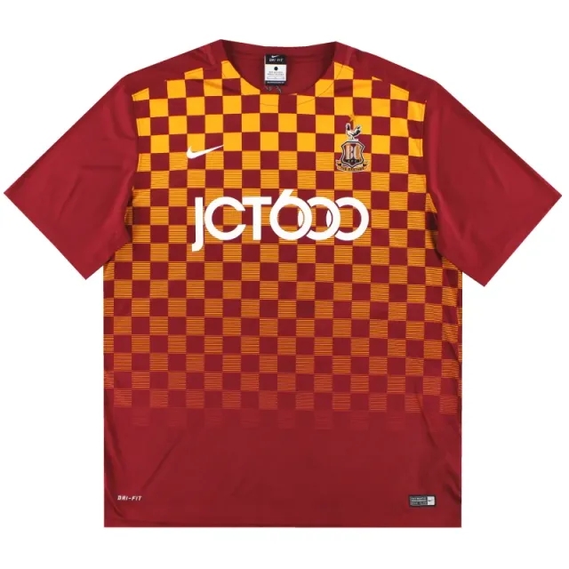 2015-16 Bradford City Nike Home Shirt *Mint* XL - Bradford City / Mint / XL