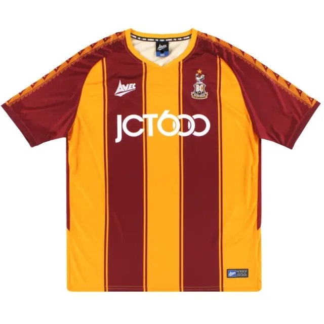 2020-21 Bradford City Avec Home Shirt *Mint* L - Bradford City / Mint / Large