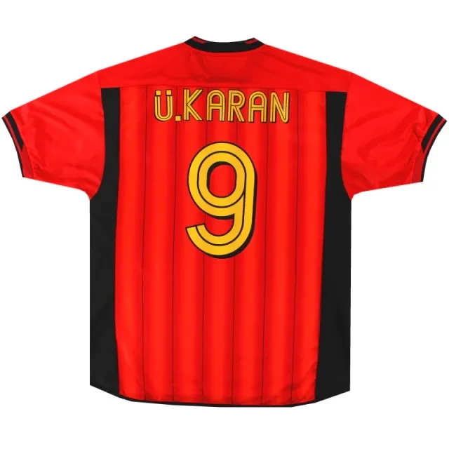 2003-04 Galatasaray Umbro Third Shirt U.Karan #9 *Mint* L - Galatasaray / Mint / Large