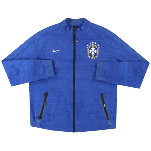 2014-15 Brazil Nike N98 Tech Jacket L - Brazil / Good / Large