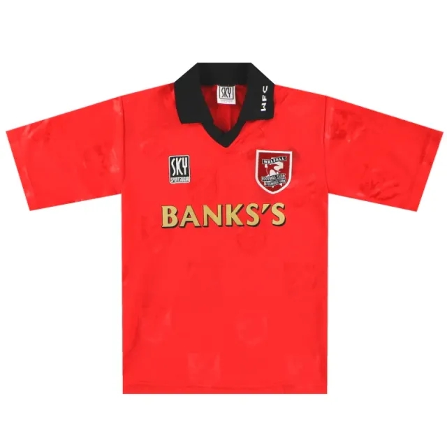1996-97 Walsall Home Shirt M.Boys - Walsall / Excellent / Youth