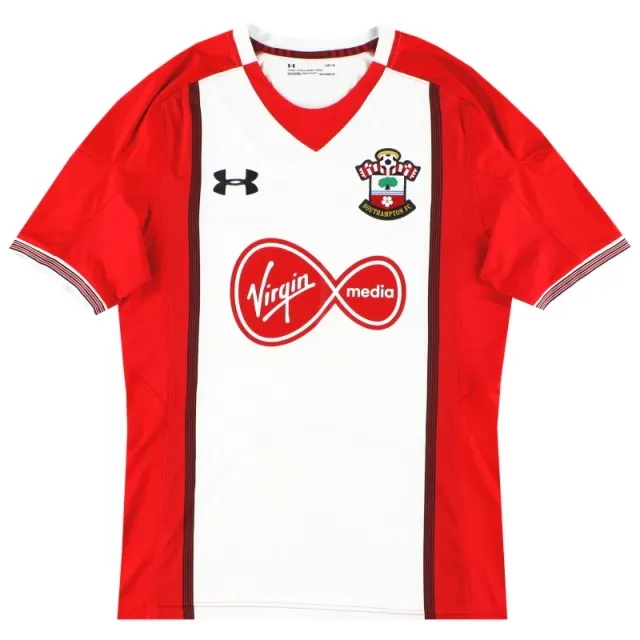 2017-18 Southampton Under Armour Home Shirt M - Southampton / Excellent / Medium