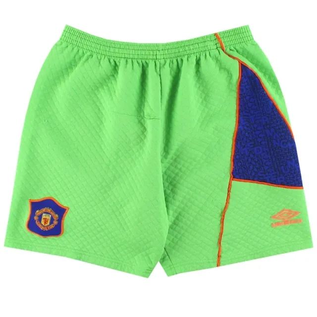 1994-96 Manchester United Umbro Goalkeeper Shorts L - Manchester United / Excellent / Large