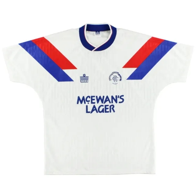 1990-92 Rangers Admiral Away Shirt M - Rangers / Excellent / Medium