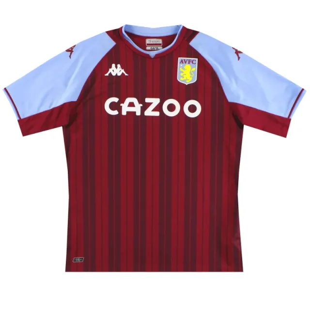 2021-22 Aston Villa Kappa Kombat Home Shirt XXL - Aston Villa / Excellent / XXL