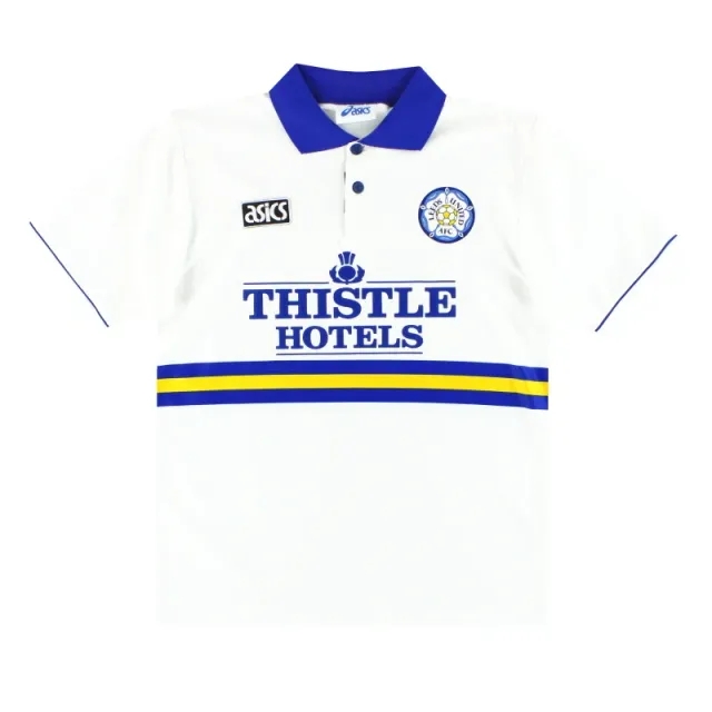 1993-95 Leeds Asics Home Shirt S - Leeds / Very good / Small
