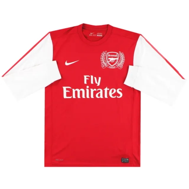 2011-12 Arsenal Nike '125th Anniversary' Home Shirt L/S M - Arsenal / Excellent / Medium