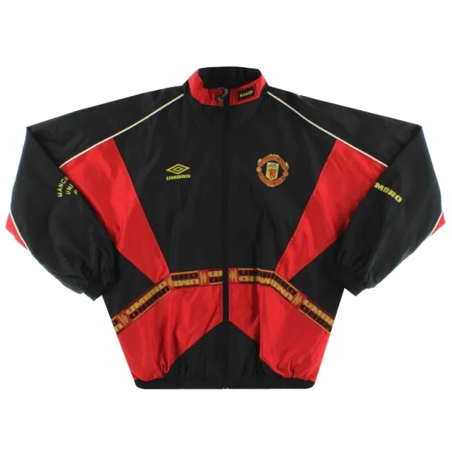1996-97 Manchester United Umbro Rain Jacket L - Manchester United / Excellent / Large