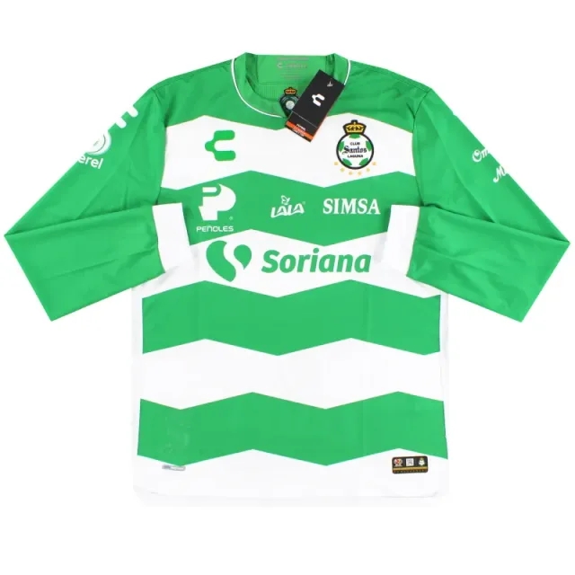 2023-24 Santos Laguna Charly Home Shirt L/S *BNIB* - Central and South American Clubs / BNIB / Medium