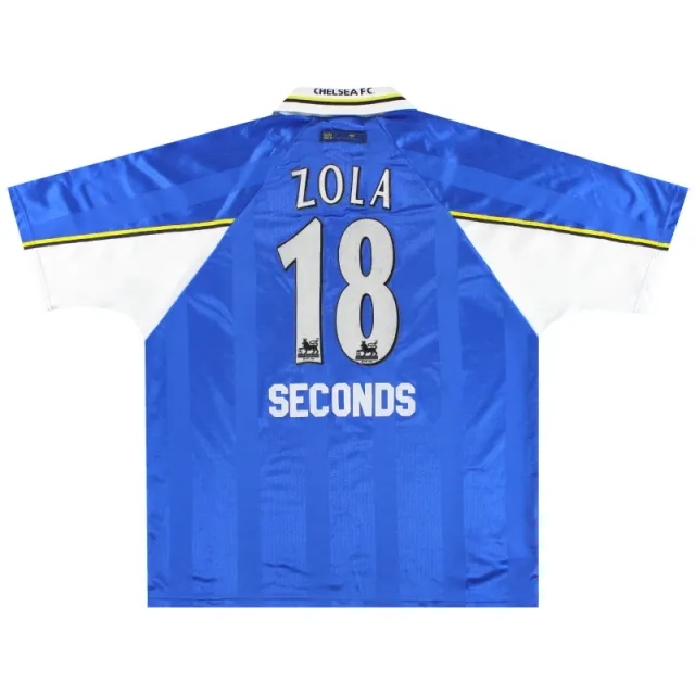 1997-99 Chelsea Umbro Home Shirt Zola #18 XXL - Chelsea / Excellent / XXL