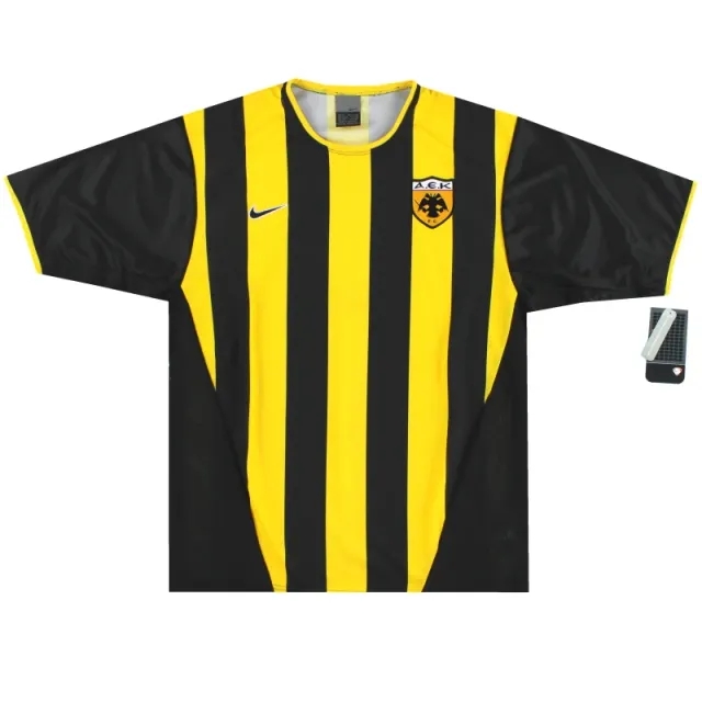2002-04 AEK Athens Nike Home Shirt *w/tags* L - Greek Clubs / w/tags / Large