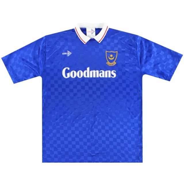1989-91 Portsmouth Home Shirt XL - Portsmouth / Very good / XL