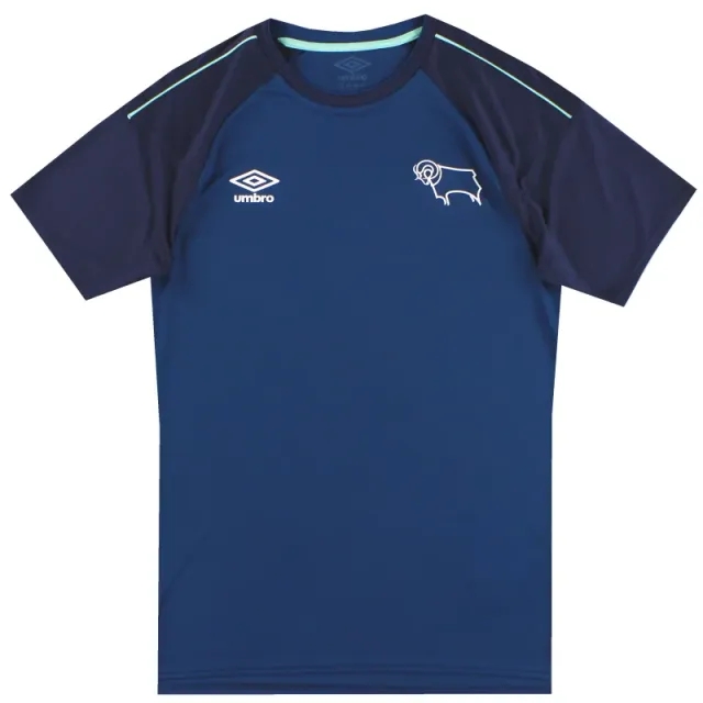 2020-21 Derby County Umbro Away Shirt *Mint* S - Derby County / Mint / Small