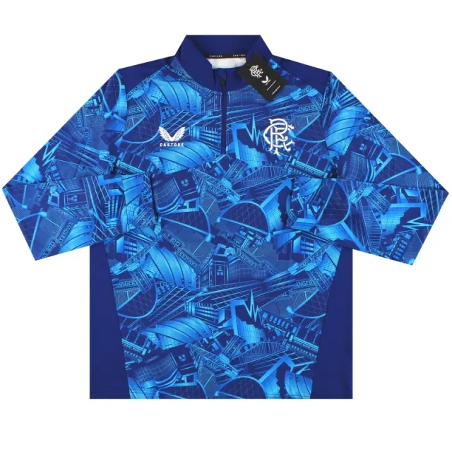 2023-24 Rangers Castore Stadium Print 1/4 Zip Top *BNIB* L - Rangers / BNIB / Large