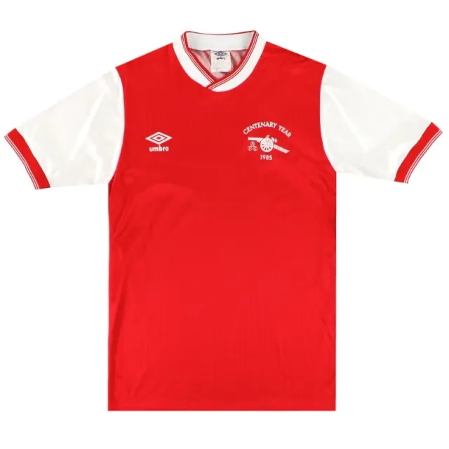 1985-86 Arsenal Umbro Centenary Home Shirt M - Arsenal / Excellent / Medium