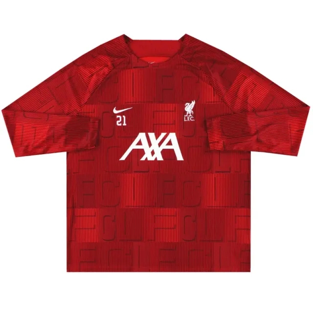 2023-24 Liverpool Nike Player Issue Pre-Match Top #21 *As New* XXL - Liverpool / As New / XXL
