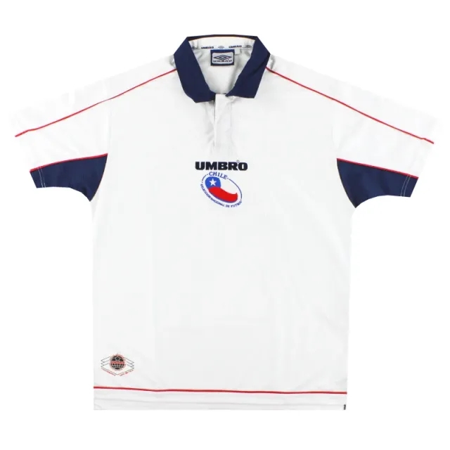 2000-02 Chile Umbro Away Shirt *Mint* L - Chile / Mint / Large