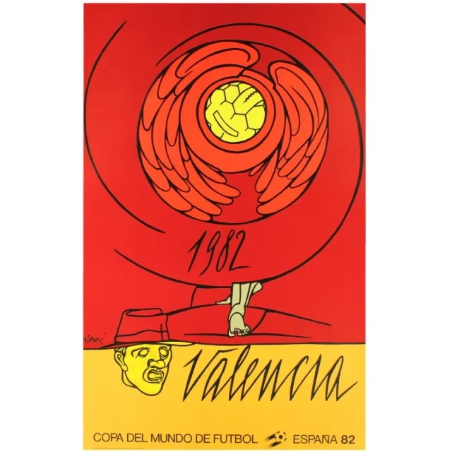 1982 Spain Original World Cup (Valencia) Poster - Spain / Brand New / W-60cm x H-95cm