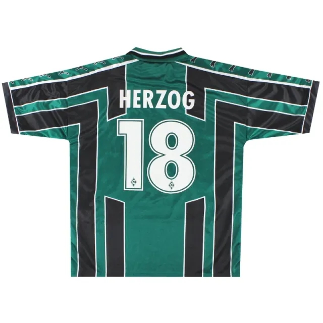 1999-00 Werder Bremen Home Shirt Herzog #18 *w/tags* XL - Werder Bremen / w/tags / XL