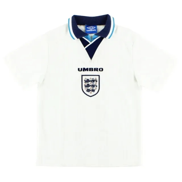 1995-97 England Umbro Home Shirt M.Boys - England / Very Good / Youth