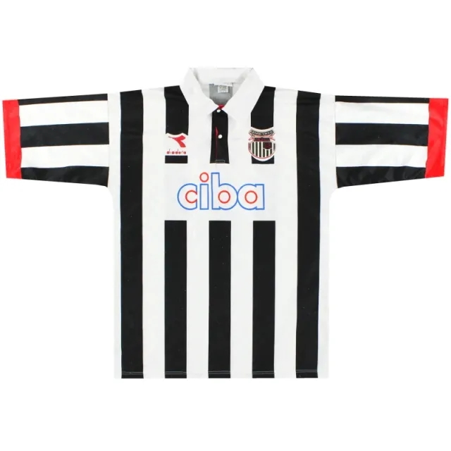1994-95 Grimsby Town Diadora Home Shirt L - Grimsby Town / Very Good / Large
