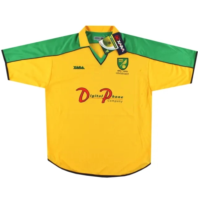 2001-03 Norwich City Xara Centenary Home Shirt *w/tags* L - Norwich City / w/tags / Large