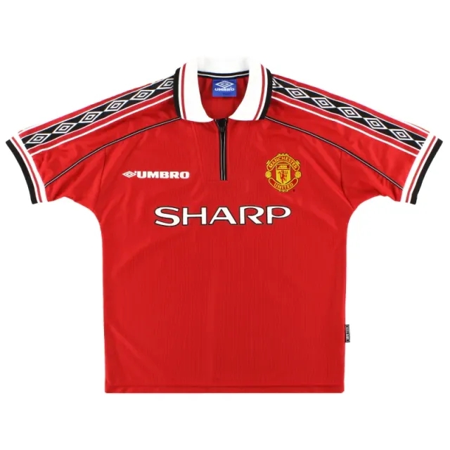 1998-00 Manchester United Umbro Home Shirt Y - Manchester United / Excellent / Youth