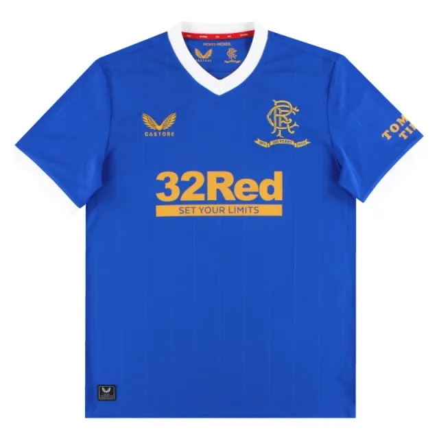 2021-22 Rangers Castore Home Shirt *Mint* L - Rangers / Mint / Large
