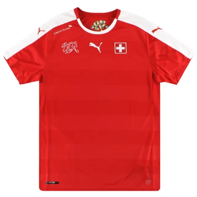 2016-17 Switzerland Puma Home Shirt M - Switzerland / Excellent / Medium