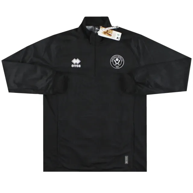 2023-24 Sheffield United Errea 1/4 Zip Warm Up Top BLK *w/tags* - Sheffield United / w/tags / XL
