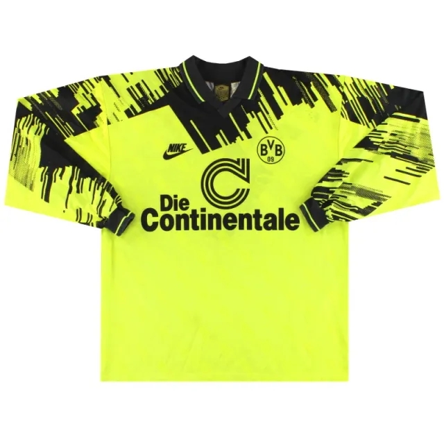 1993-94 Borussia Dortmund Nike Home Shirt L/S L - Dortmund / Very good / Large