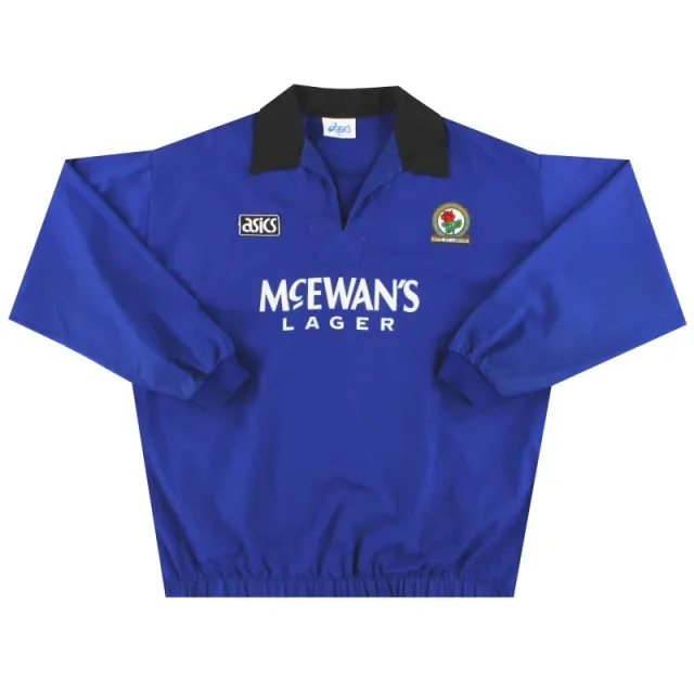 1992-94 Blackburn Asics Drill Top XL - Blackburn Rovers / Excellent / XL