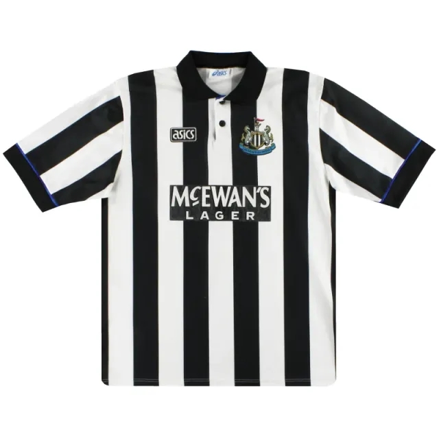 1993-95 Newcastle Asics Home Shirt S - Newcastle United / Very good / Small