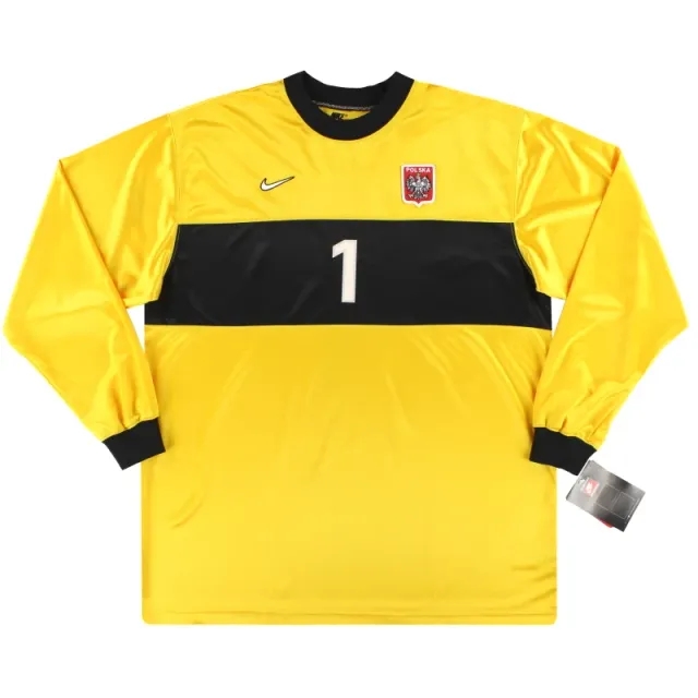 1998-99 Poland Nike Match Issue Goalkeeper Shirt #1 *w/tags* XXL - Poland / w/tags / XXL