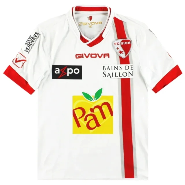 2011-12 FC Sion Givova Home Shirt XS - Other European Clubs / Very Good / XS
