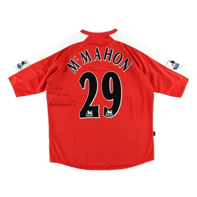 2006-07 Middlesbrough Errea Match Issue Signed Home Shirt McMahon #29 XL - Middlesbrough / Excellent / XL