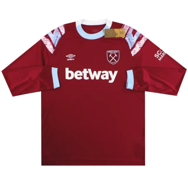 2022-23 West Ham Umbro Home Shirt L/S *w/tags* - West Ham / w/tags / XXXL