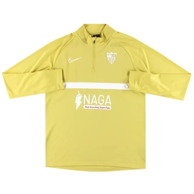 2021-22 Sevilla Nike 1/4 Zip Training Top L - Sevilla / Excellent / Large