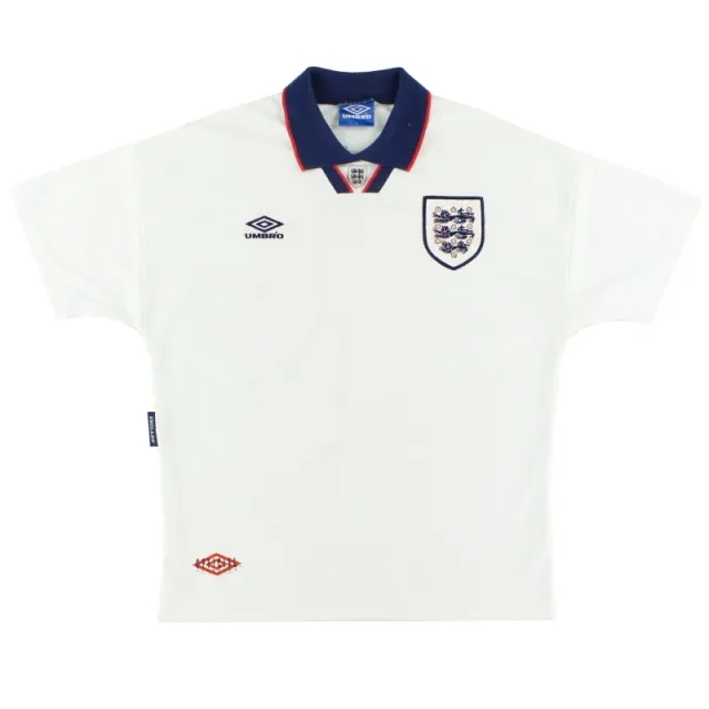 1993-95 England Umbro Home Shirt M - England / Excellent / Medium