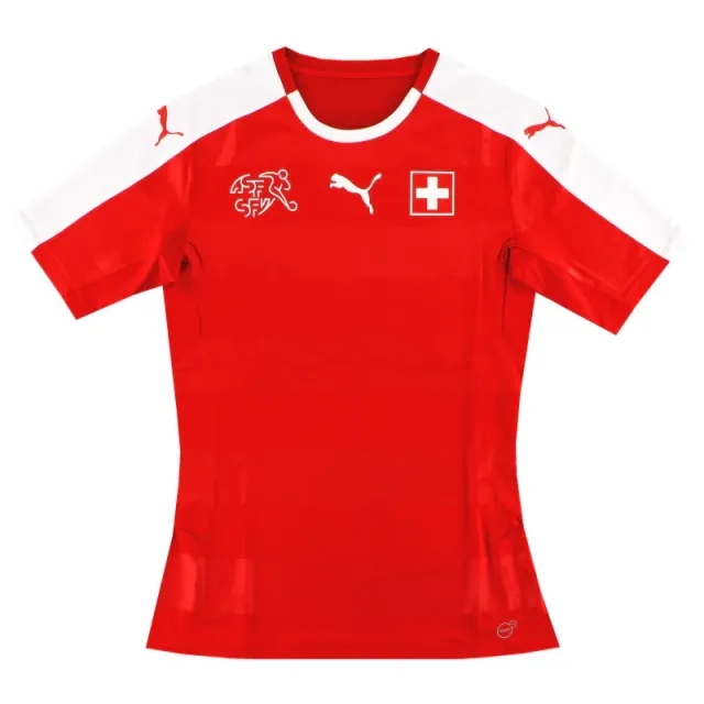 2016-17 Switzerland Puma Player Issue Home Shirt L - Switzerland / Excellent / Large