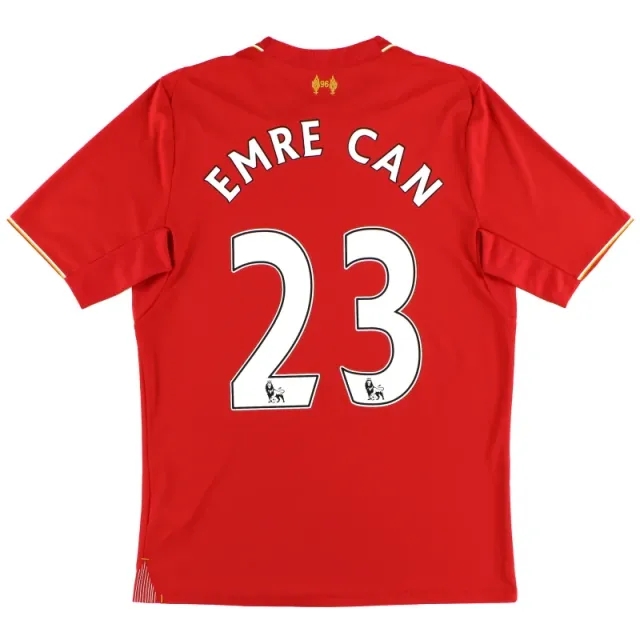 2015-16 Liverpool New Balance Home Shirt Emre Can #23 S - Liverpool / Excellent / Small