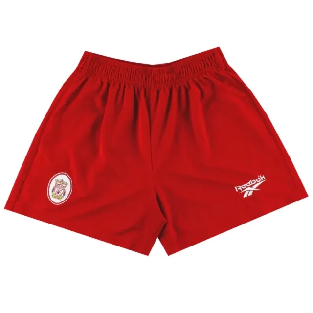 1996-98 Liverpool Reebok Home Shorts S - Liverpool / Excellent / Small