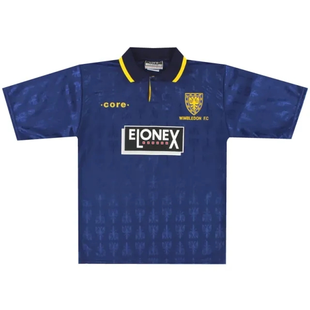 1995-96 Wimbledon Home Shirt #8 *Mint* M - Wimbledon / Mint / Medium