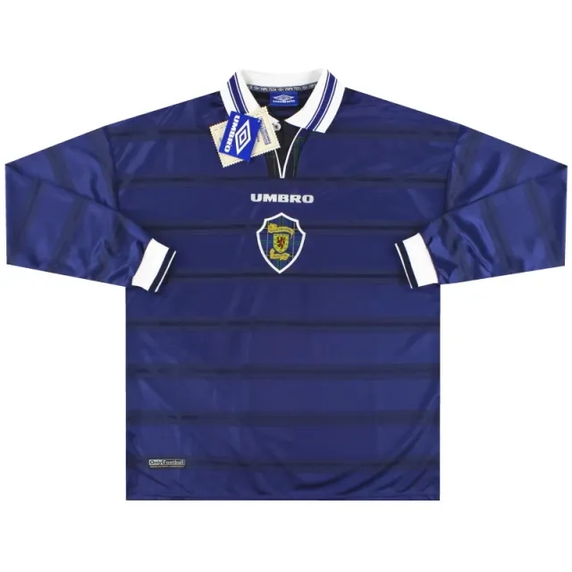 1998-00 Scotland Umbro Home Shirt L/S *w/tags* XL - Scotland / w/tags / XL