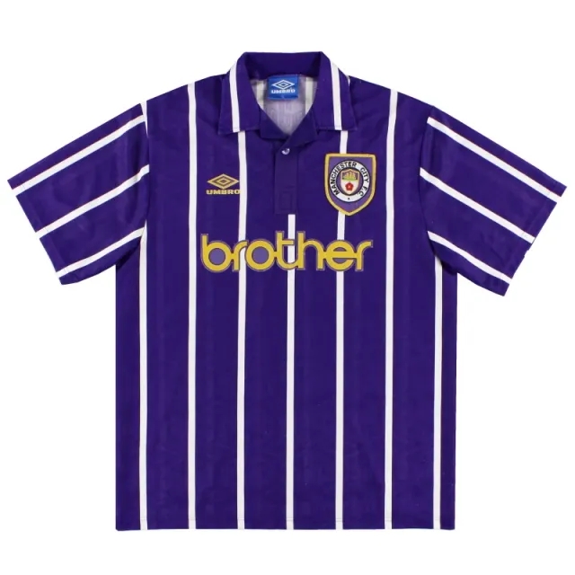 1992-94 Manchester City Umbro Away Shirt M - Manchester City / Excellent / Medium