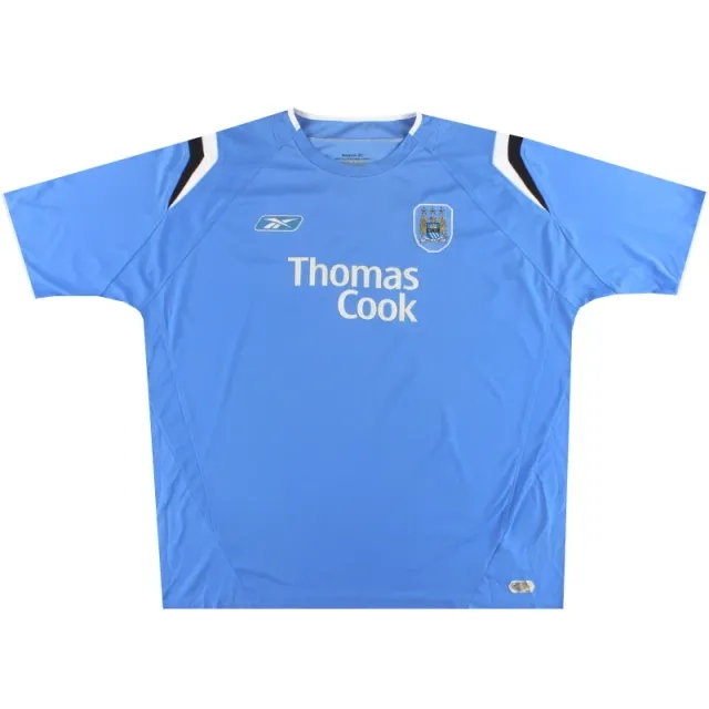 2004-06 Manchester City Reebok Home Shirt L - Manchester City / Excellent / Large
