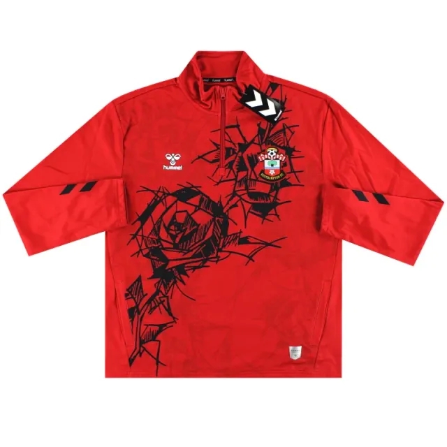 2023-24 Southampton Hummel 1/4 Zip Pre Match Top *BNIB* - Southampton / BNIB / XL