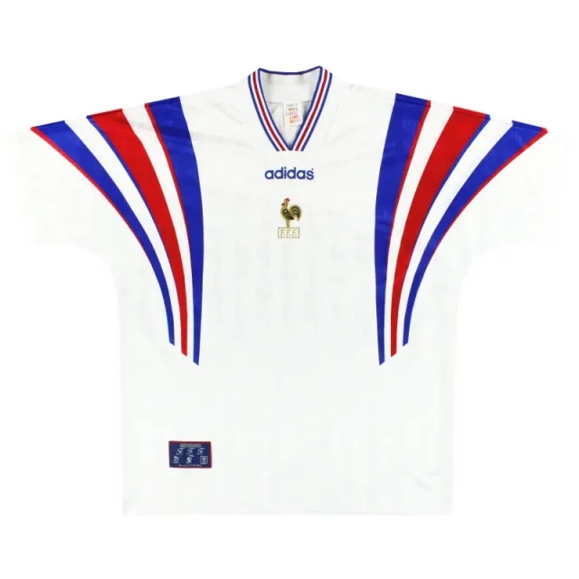 1996-98 France adidas Away Shirt *Mint* M - France / Mint / Medium